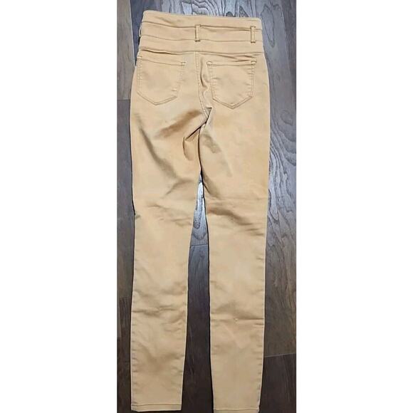 Tan Orange high waisted super skinny jeans 2 Refuge stretchy Stacked Soft Denim - Picture 4 of 4